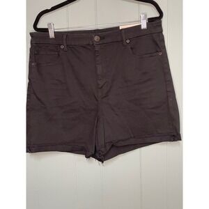 American Eagle Curvy Hi Rise Shortie Ne(X)t Level Stretch Denim Shorts‎ Size 18